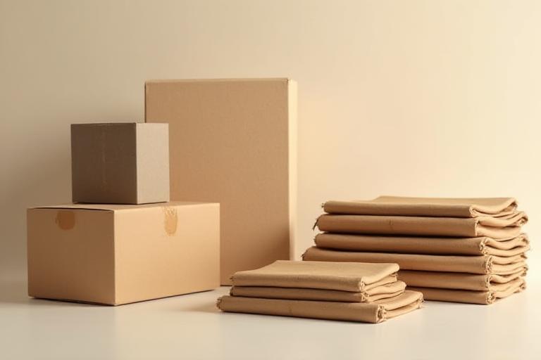 段ボールや紙で作られたエコな包装材
